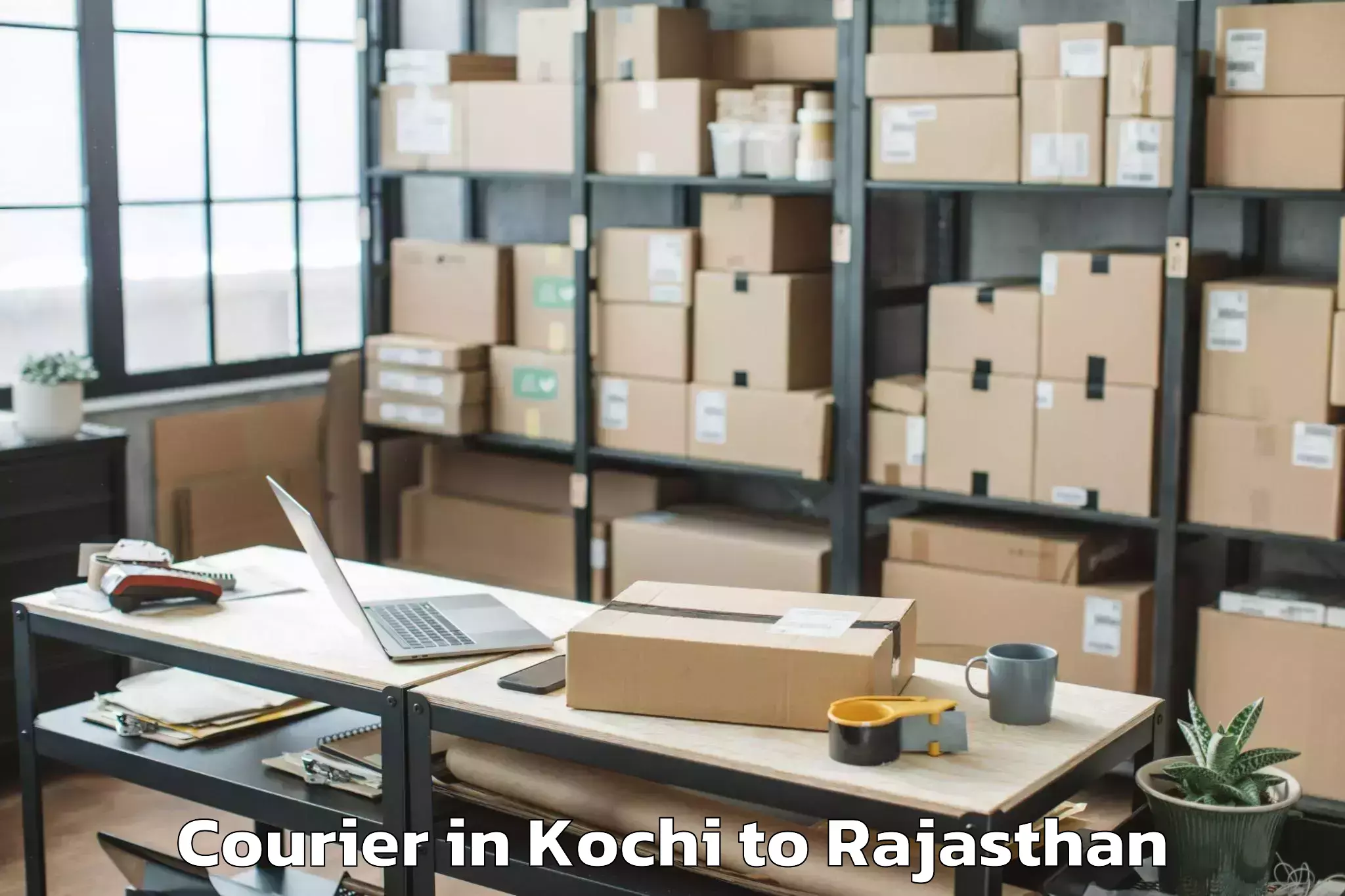 Reliable Kochi to Bagar Courier